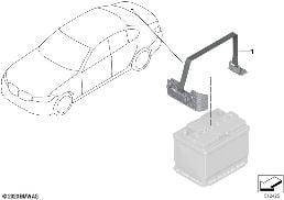 AUXILIARY BATTERY, INSTALLED PARTS diagram for BMW 3 Series G20 Sedan LCI 320d