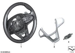 INDIVIDUAL SPORT STEERING WHEEL, LEATHER diagram for BMW 3 Series G20 Sedan 330d