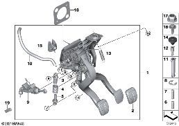 PEDAL ASSY W OVER-CENTER HELPER SPRING