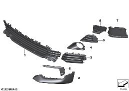 Rivest. elementi decorativi ant. diagram for BMW X2 F39 25iX