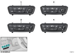 Dispositif de commande lumière diagram for BMW X5 G05 40iX