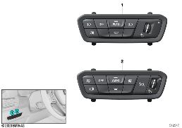 Bedieneinheit Licht diagram for BMW X6 G06 LCI M60iX