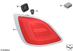 Lampa tylna diagram for BMW Rolls-Royce Ghost RR21 Ghost