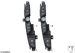 CONTROL PANEL CENTER CONSOLE diagram for BMW 3 Series G80 M3 LCI M3 Competition