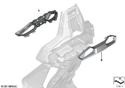FRONT SEAT, BACKREST TRIM, REAR PANEL diagram for BMW 3 Series G80 M3 LCI M3 Competition