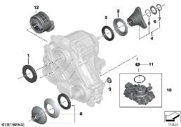 TRANSFER CASE SINGLE PARTS ATC 13 diagram for BMW 4 Series G26 Gran Coupé 420dX