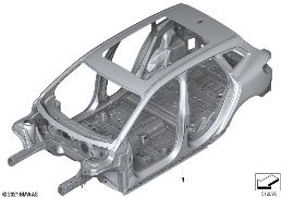 BODY SKELETON diagram for BMW 2 Series U06 Active Tourer 220d