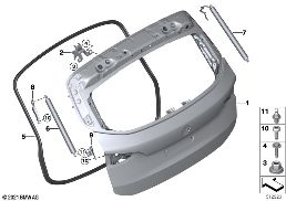 TRUNK LID diagram for BMW 2 Series U06 Active Tourer 220d