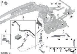MOUNTING PARTS diagram for BMW 4 Series F33 425d