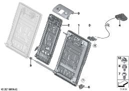 SEAT, REAR, SEAT FRAME, LOAD-THROUGH