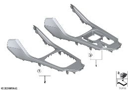 DECOR TRIMS, CENTRE CONSOLE diagram for BMW 1 Series F40 128ti