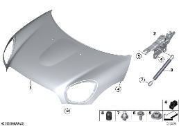 Frontklappe/Anbauteile diagram for BMW MINI Paceman R61 Cooper