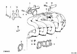 Dispositif d'admission diagram for BMW 3 Series E30 320i