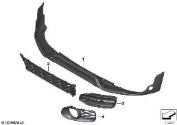 TRIM PANEL FOR DECOR ELEMENTS FRONT JCW
