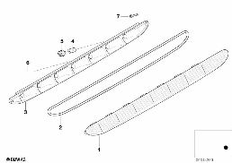 THIRD STOPLAMP diagram for BMW Z3 E36 M
