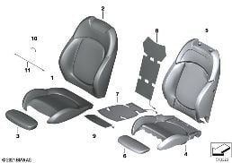 SEAT, FRONT, UPHLSTRY, COVER, SPORT SEAT