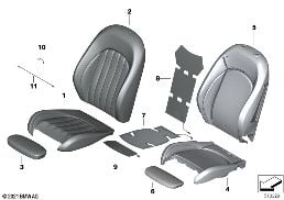 FR.SEAT, CUSHION & SEAT CVR, PIPING SEAT