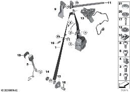 SAFETY BELT, REMA, FRONT diagram for BMW 4 Series G22 Coupé 420iX