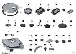 Pokrywka zamykająca/Korek zamykający diagram for BMW MINI F56 One