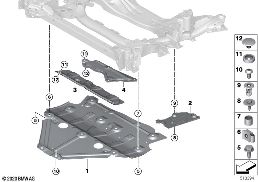 Supp.ess.av.trans.intégr.prot.anti-enc. diagram for BMW 4 Series G23 Cabriolet LCI M440iX