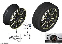 BMWライトアロイホイール ダブル スポーク 868M - 20