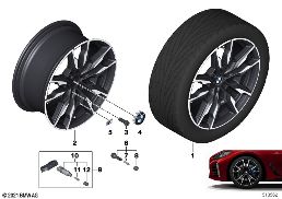 BMW LA WHEEL DOUBLE SPOKE 861M - 19