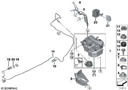 SCR SYSTEM diagram for BMW X1 F48 20dX