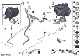 Systém SCR diagram for BMW 8 Series G15 Coupé 840dX