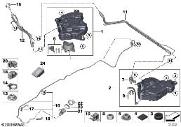 SCR SYSTEM diagram for BMW 3 Series G20 Sedan 320dX