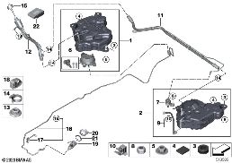 SCR SYSTEM diagram for BMW 3 Series G20 Sedan 330dX