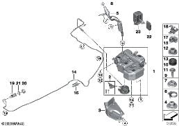 Systém SCR diagram for BMW 1 Series F40 116d