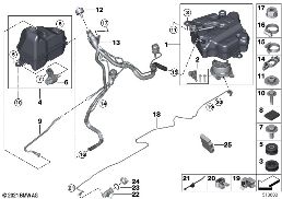 Systém SCR diagram for BMW 8 Series G15 Coupé 840dX