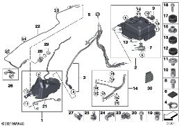 SCR SYSTEM diagram for BMW 2 Series F23 LCI 225d