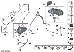 SCR SYSTEM diagram for BMW 1 Series F20 LCI 125d