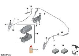 Capote hydraulique diagram for BMW 4 Series G23 Cabriolet LCI M440iX