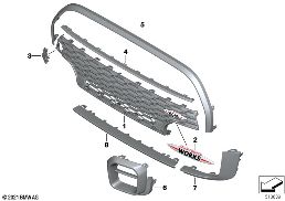 AEROKIT, COVER, TRIM ELEMENTS, FRONT