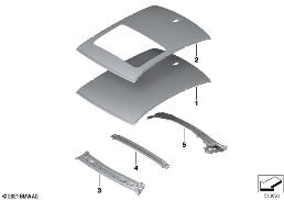 крыша diagram for BMW 4 Series G26 Gran Coupé M440iX