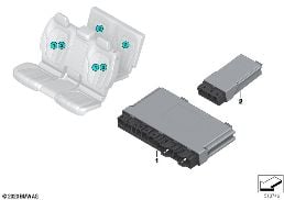 Boîtiers électron.module de siège arr. diagram for BMW X5 G05 40iX