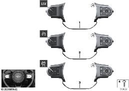 Przełącznik kierownicy wielofunk. sport. diagram for BMW MINI F56 LCI JCW