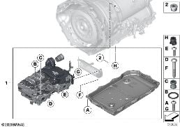 GA8HP76X MECHATRONICS diagram for BMW 8 Series G14 Convertible 840dX