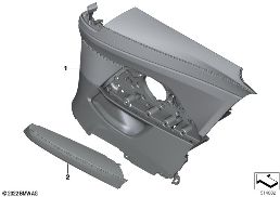 INDIV.LATERAL TRIM PANEL, LEATHER diagram for BMW 4 Series G22 Coupé 420dX