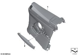 Revêtem. latéral indiv. cuir diagram for BMW 4 Series G23 Cabriolet LCI 430i