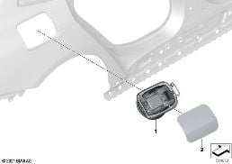 Заслонка заливного отверстия diagram for BMW 4 Series G26 Gran Coupé M440iX