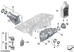 Diferencial do trem dianteiro 168AL diagram for BMW 3 Series G20 Berlina LCI M340iX