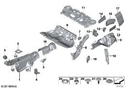 SOUND INSULATING REAR diagram for BMW 3 Series G21 Touring LCI 320d