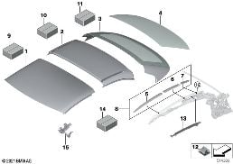 ROOF SHELLS diagram for BMW 4 Series F33 425d