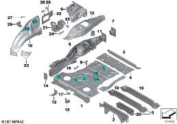 REAR BODY diagram for BMW X6 E71 M50dX