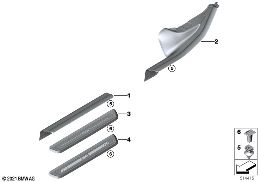 Barres de seuil diagram for BMW 4 Series G26 Gran Coupé LCI 430dX