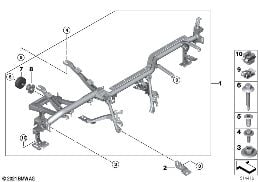 Portador tablero del instrument diagram for BMW 4 Series G23 Convertible M440iX