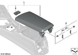 ARMREST, CENTRE CONSOLE diagram for BMW 3 Series G21 Touring LCI 320d